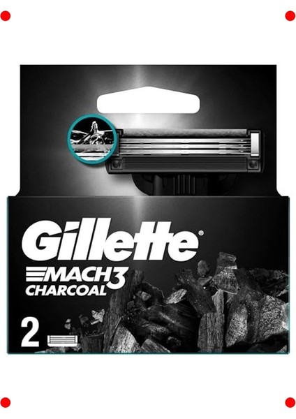 Kömür Özlü Yedek Tıraş Bıçağı - 2'li Paket