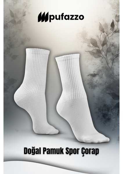 Erkek Soket Çorap 3'lü Set - Doğal Pamuk, Dikişsiz, Spor Koşu Yürüyüş ve Antrenman Çorabı