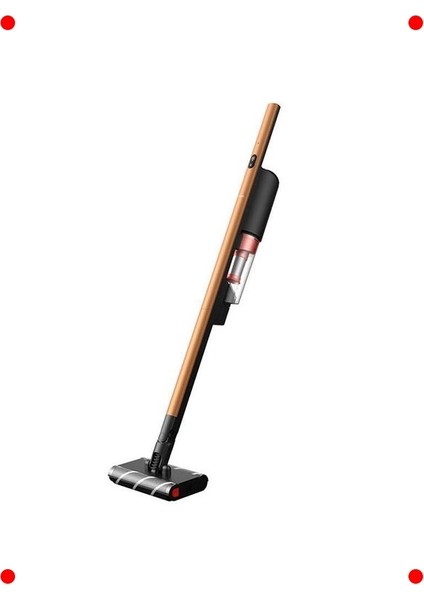 Kablosuz Dikey Süpürge, 360 Döner Çift Rulolu Başlık