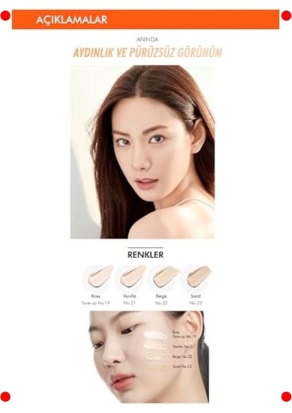 SPF50+ Aydınlatıcı ve Ton Eşitleyici Bb Krem modelleri