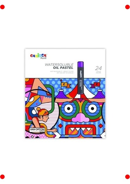 Suda Çözünür Yağlı Pastel Boya Seti - 24'lü