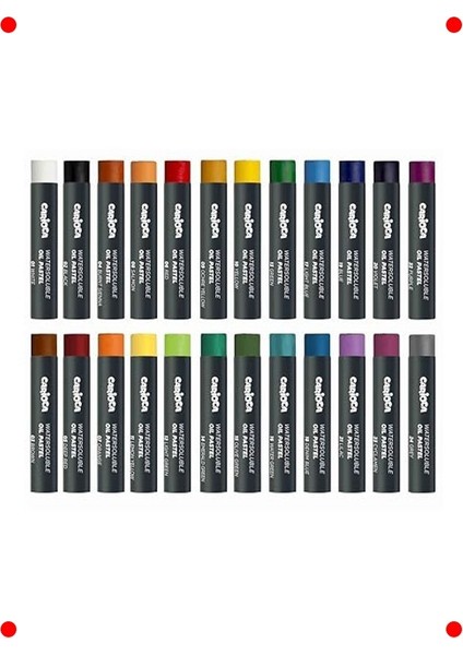 Suda Çözünür Yağlı Pastel Boya Seti - 24'lü fiyatları