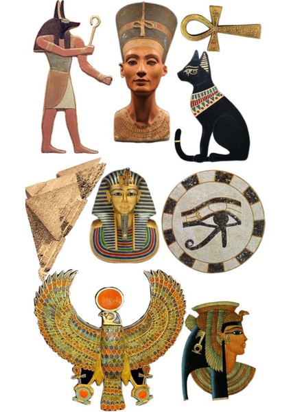 Antik Mısır Telefon Laptop Notebook Tablet Defter Matara Stiker Etiket ST2226