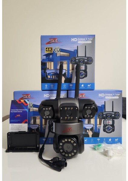 Ztech Z6PRO 4 Kameralı Ptz Wi-Fi Kamera Gece Renkli Görüş | Hieasy Adaptör Dahil fiyatları