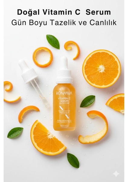 C Vitamini Serum - Leke Karşıtı, Cilt Aydınlatıcı, Nemlendirici ve Cilt Tonu Eşitleyici Serum - 30ML fırsatları