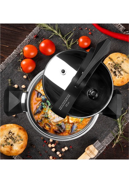 Efes Düdüklü Tencere - Inox / Siyah - 7 Lt fiyatları