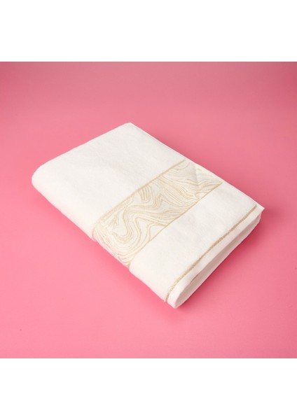 Soft Simli Banyo Havlusu - Beyaz - 90X150 cm fiyatları