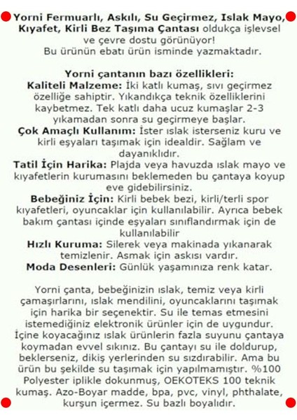 Su Geçirmez Çok Amaçlı Taşıma Torbası 30X37CM fiyatları