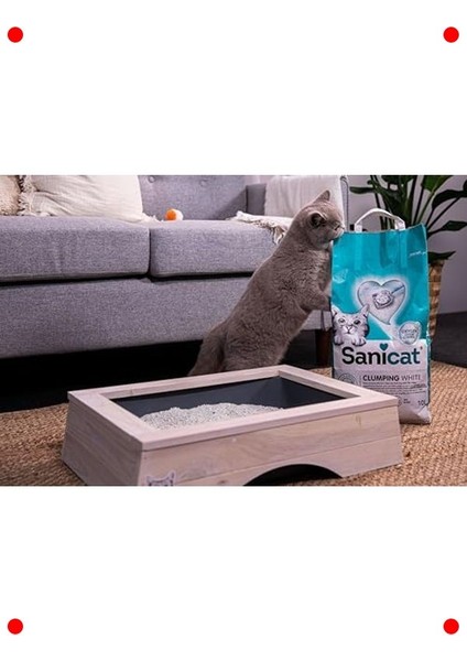 Kokusuz Topaklanan Beyaz Kedi Kumu 10 Litre fırsatları