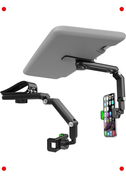 Araç Güneşliği & Dikiz Aynası Telefon Tutucu | 360° Döner