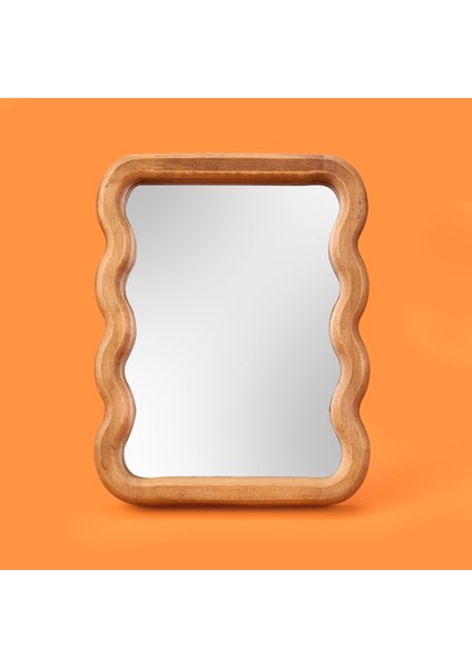 Bath Wavy Ayna - Kahverengi - 22,5 cm