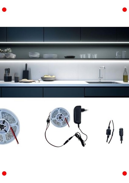 2 Metre Beyaz Şerit LED Seti - Tak Çalıştır fiyatları