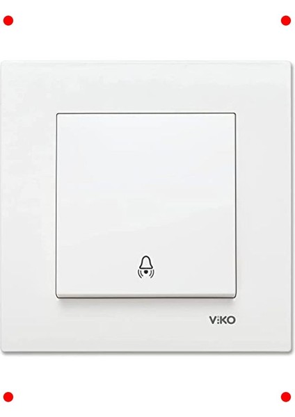 Modern Beyaz Zil Anahtarı