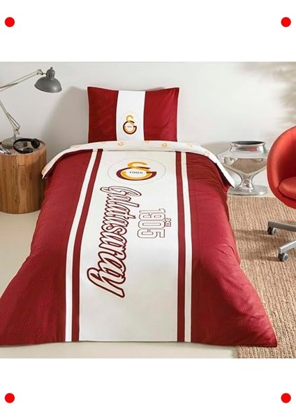 Tek Kişilik Kırmızı Pamuk Nevresim Takımı