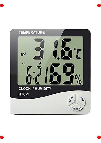 Dijital Masaüstü Termometre ve Nem Ölçer