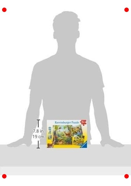 Dağ Hayvanları Çocuk Yapbozu Seti (3X49 Parça) modelleri