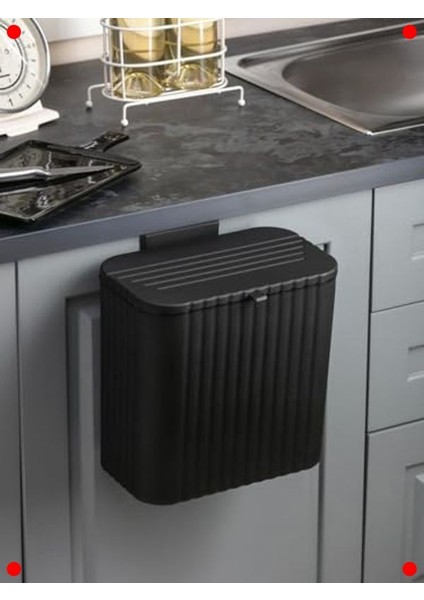 Mutfak Askılı Çöp Kovası 15 Lt Siyah modelleri