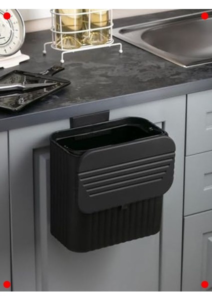 Mutfak Askılı Çöp Kovası 15 Lt Siyah fırsatları