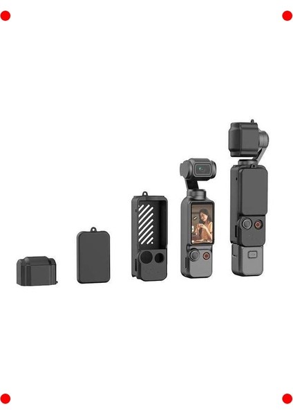 Aksiyon Kamera Uyumlu Silikon Koruma Kılıfı (3'lü)