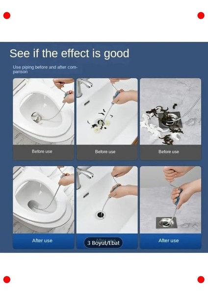 3 Metre Gider Tıkanıklık Açma Spirali modelleri