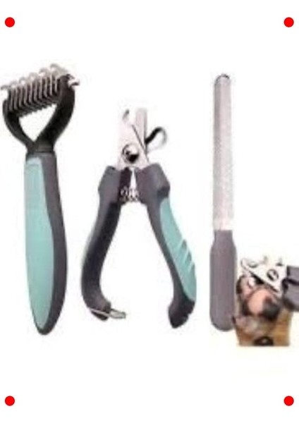 3'lü Evcil Hayvan Bakım Seti: Tarak, Makas, Törpü indirimleri