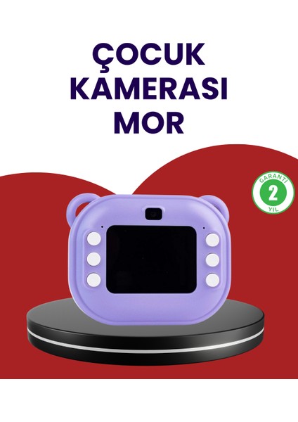 Yzlal Eğlenceli Şipşak Çocuk Kamerası – Oyun, Müzik ve 18 Efektli Anında Baskı