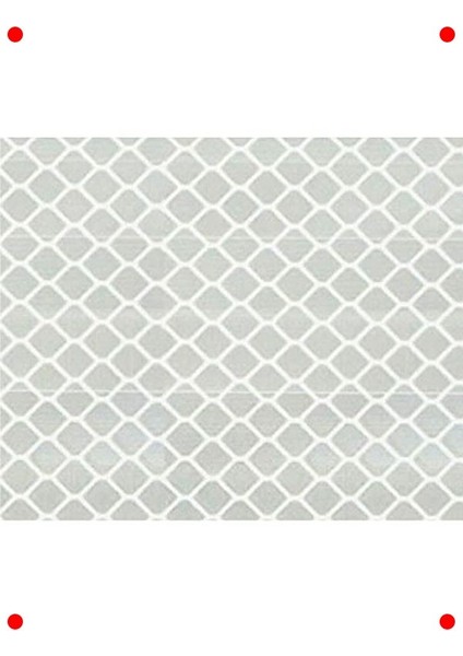 Reflektörlü Şerit Ikaz Bandı, 5 Metre, Beyaz modelleri