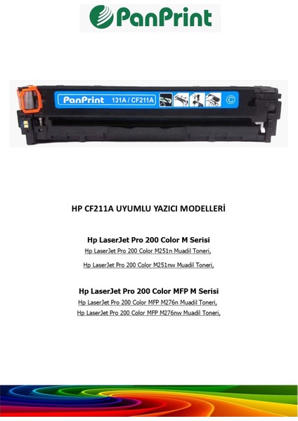 Hp Laserjet Pro 200 Color Mfp M276NW Mavi Muadil Toner fiyatları