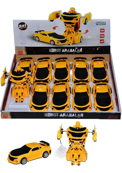 Robot Olan Araba Sarı CN1997 fiyatları