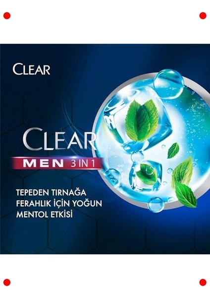 3'ü 1 Arada Mentollü Şampuan ve Duş Jeli - 350 ml indirimleri