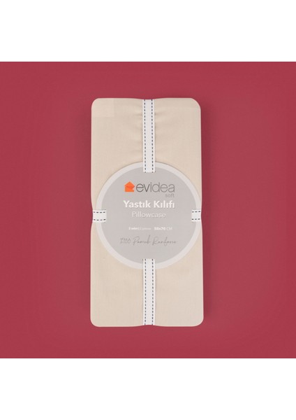 Soft Basic 2'li Yastık Kılıfı - Bej - 50X70 cm fiyatları