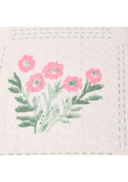 Soft Folky Çift Kişilik Pike Takımı - Beyaz / Pembe modelleri