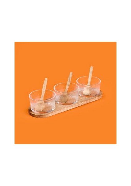 7 Parça Cam Sosluk - Şeffaf / Açık Kahverengi fiyatları