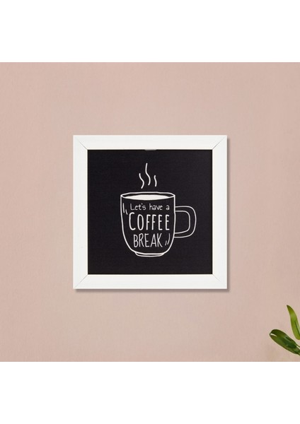 Deco Coffee Duvar Panosu - Siyah - 20X20 cm