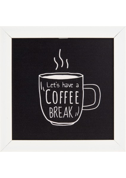 Deco Coffee Duvar Panosu - Siyah - 20X20 cm fiyatları