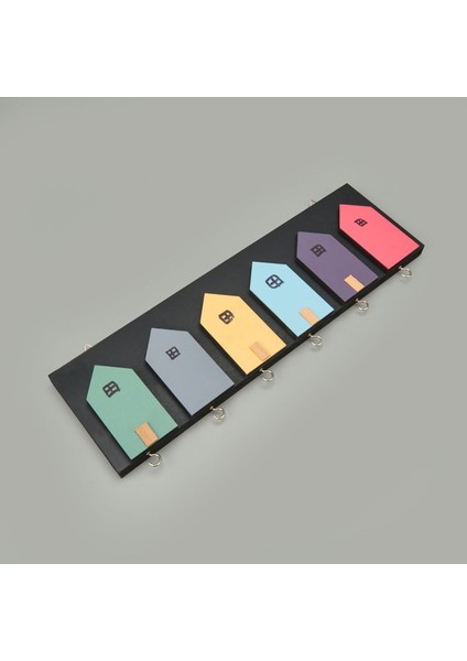 Deco House Duvar Askısı - Renkli - 40X12 cm