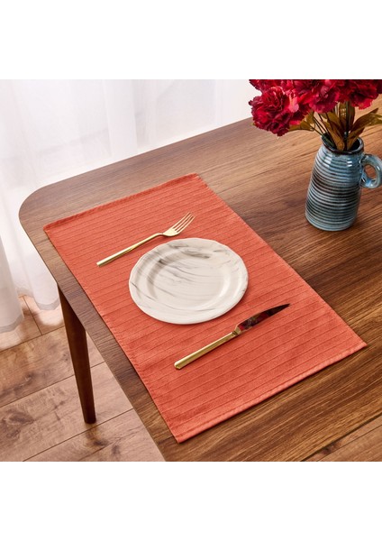 Soft Earthy 2'li Amerikan Servis - Kiremit - 30X50 cm