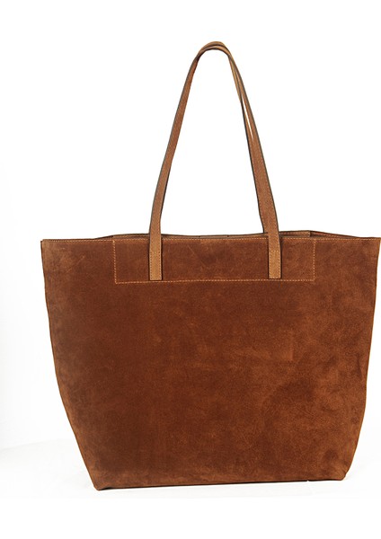 Süet El Yapımı Kadın Taba El-Omuz Çantası