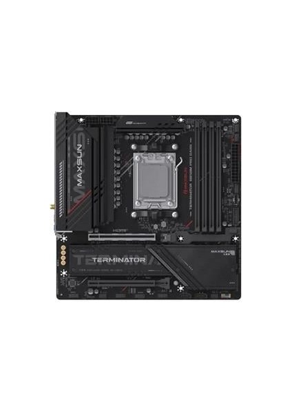 Termınatör B850M Pro Dark Wıfı7 Ddr5 Hdmı-Dp Typec Pcıe 5.0 1851P Matx fiyatları