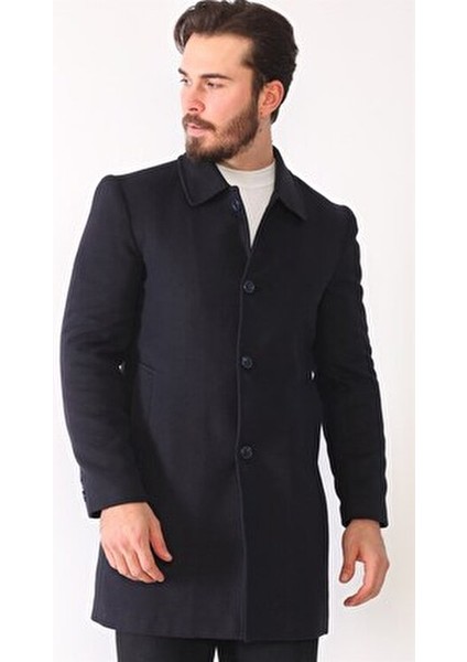 Erkek Palto Midi Uzun Kol Yün ve Polyester Malzeme ile Rahat Kullanım indirimleri