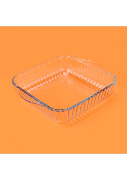 Borcam Fırın Tepsisi - Şeffaf - 19X19 cm