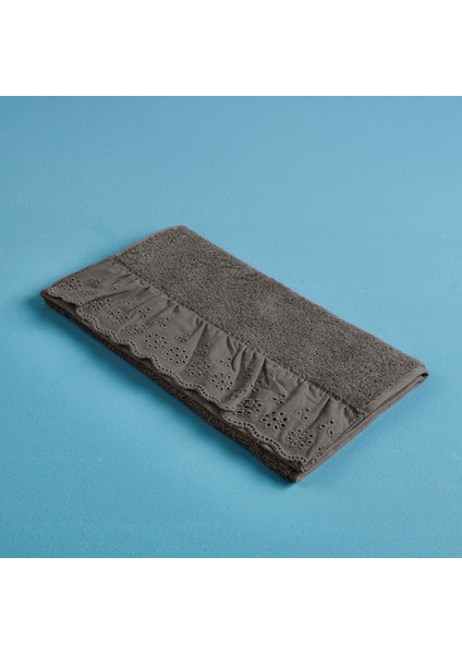 Soft Fırfırlı El Havlusu - Antrasit - 30X50 cm fiyatları