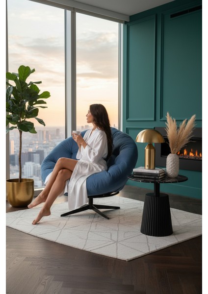 360 Derece Döner Mekanizmalı Modern Berjer Tekli Koltuk | Dinlenme Koltuğu | Şık Tasarım ve Üstün Konfor