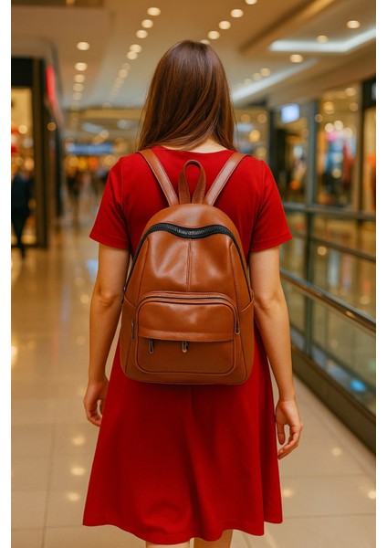 Donna Model Sırt Çantası-Yıkama Suni Deri