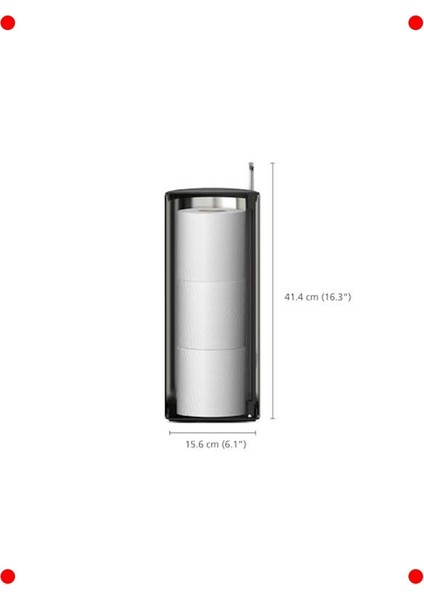 Paslanmaz Çelik Kapaklı Tuvalet Kağıdı Tutacağı indirimleri