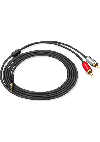 3.5mm AUX to 2 RCA Ses Kablosu 2 Metre