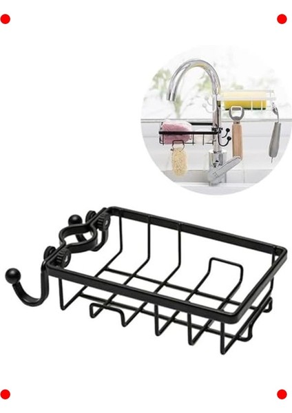 Paslanmaz Çelik Musluk Üstü Organizer - Sabun & Sünger