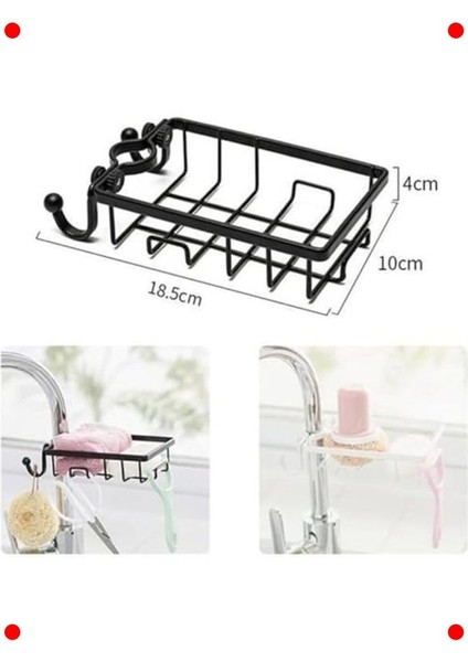 Paslanmaz Çelik Musluk Üstü Organizer - Sabun & Sünger modelleri