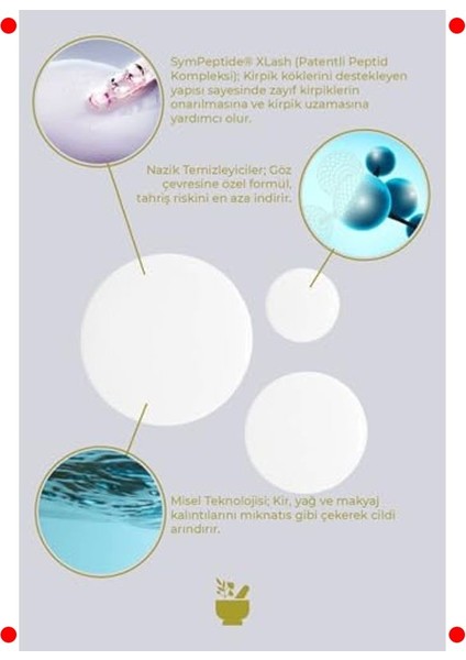 Kirpik Besleyici Misel Göz Makyaj Temizleyici modelleri