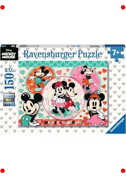 Sevimli Fare Karakterli 150 Parçalı Çocuk Yapbozu